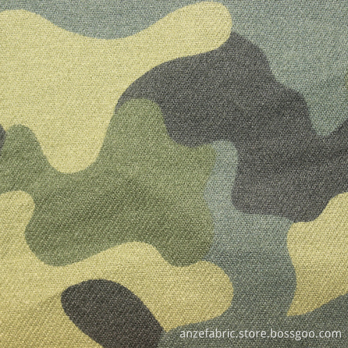100 Cotton Printed Flannel Camouflage Fabric